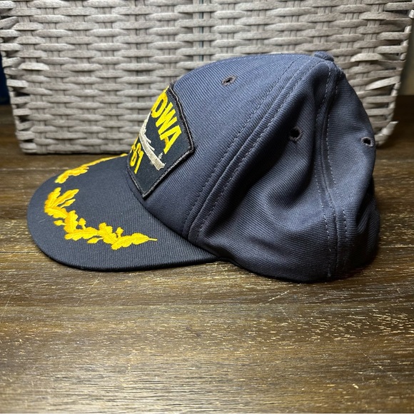 USS Iowa BB - 61 adjustable Navy Military Official Military Eagle Crest USA Hat - Picture 4 of 5